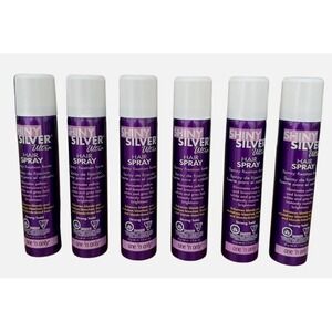 6 Cans One 'n Only Shiny Silver Ultra Hair Spray 1.5 oz ea Ship Daily Strong NEW